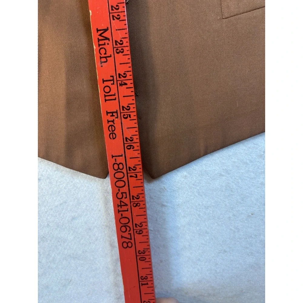 SoHo Collection Suit Jacket & Vest 54R Big & Tall Poly Blend Rust